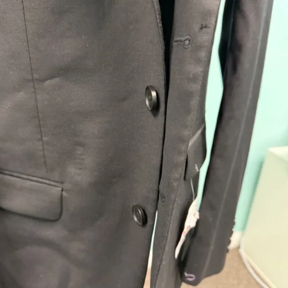 Calvin Klein mens suit jacket size 40L in black - Picture 3 of 8